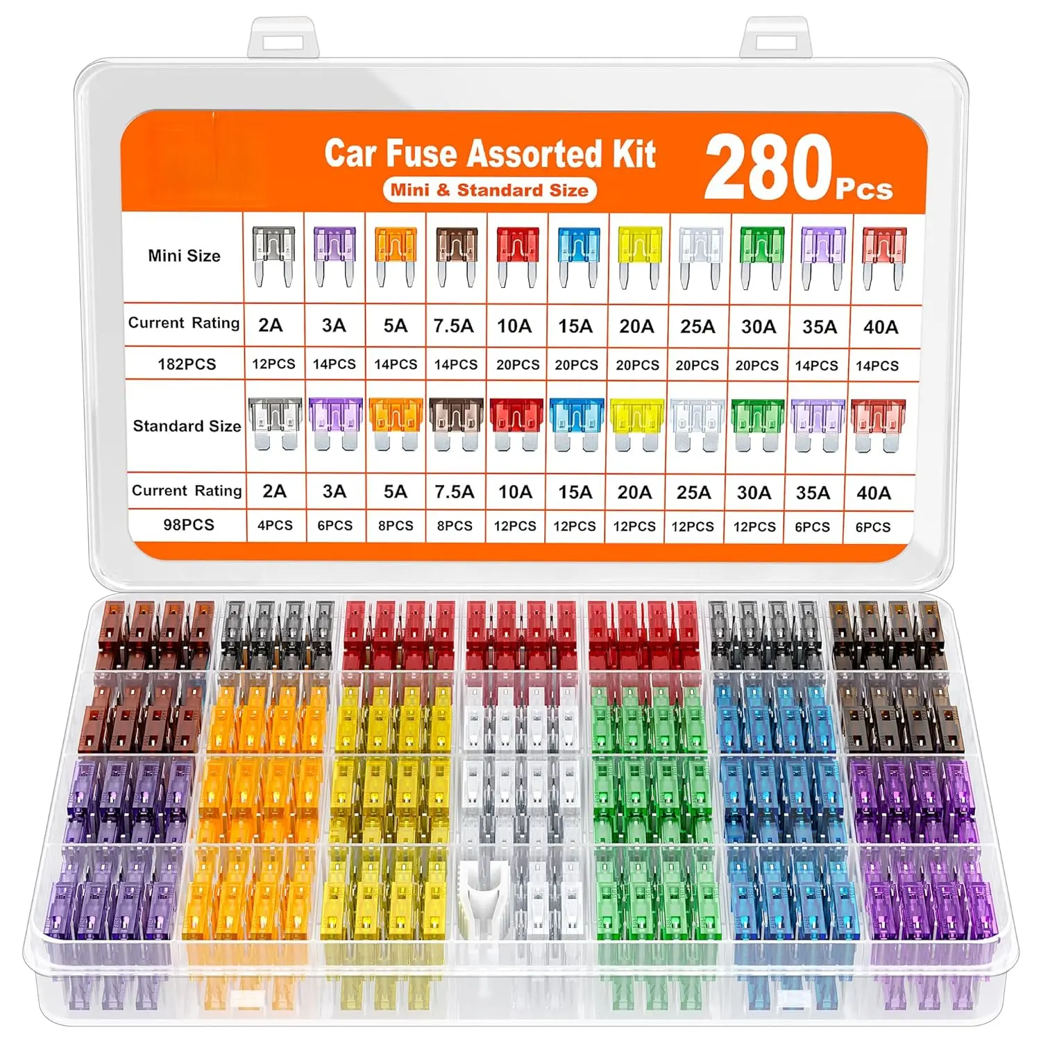 280pcs Mini & Standard