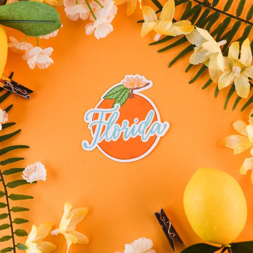 Florida Orange Sticker