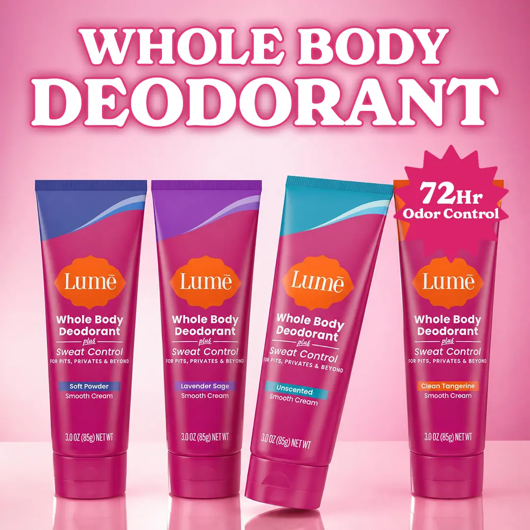 Whole Body Deodorant PLUS Sweat Control Cream - Lume - Odor Control