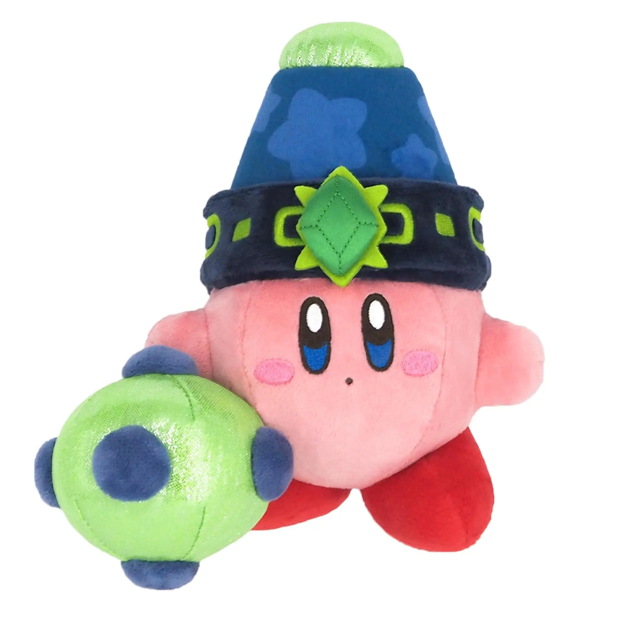 Kirby Chain Bomb 7-In Stuffed Collector Plush, Super Soft Fluffy Cuddly Doll Gift, Soft Squishy Companion for Video Games, Ideal for Bedside Table Display