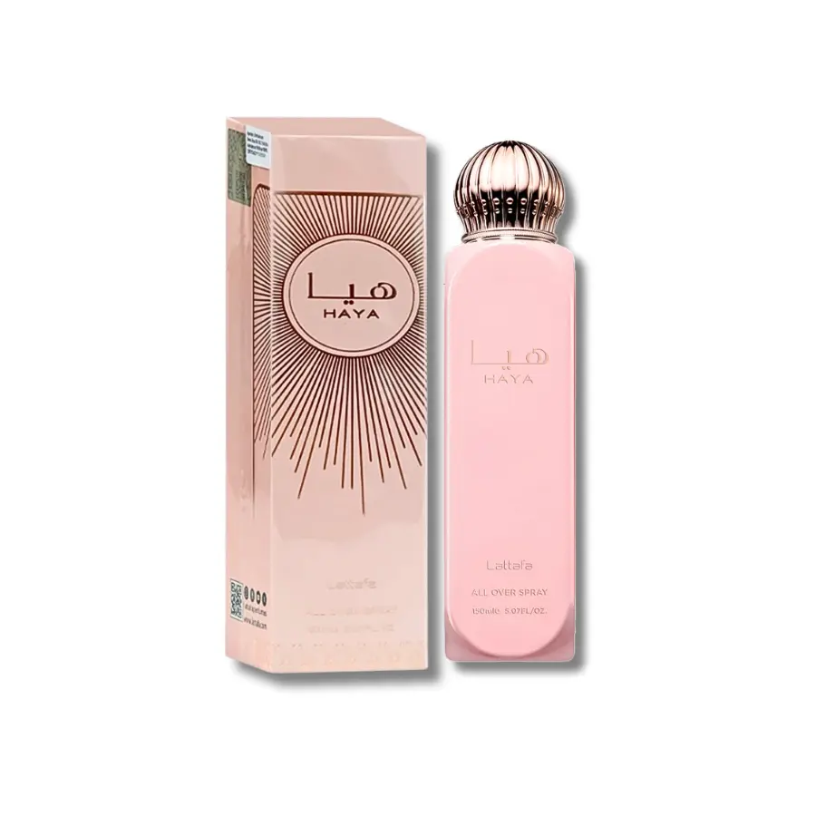 Lattafa Haya All Over Spray for Women, 5.07 FL.OZ, Aromatic Floral Fragrance with Sweet Citrus, White Floral, and Fruity Notes, Floral Scents Perfume