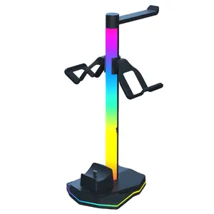 Xbox Charging Stand Organizer Controller Charging Station Ps5 Game Controller Headset Holder Desktop Display Rack Multiple RGB Gaming Mode Light Effects