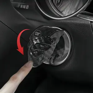 Car One-Button Start Protection Cover, Modified Key Button Switch, Universal Technology Interior Decoration Accessories, Car Decorations, Sticker for Cars, Decal for Cars, Car Accessory, Car Interior Decorative