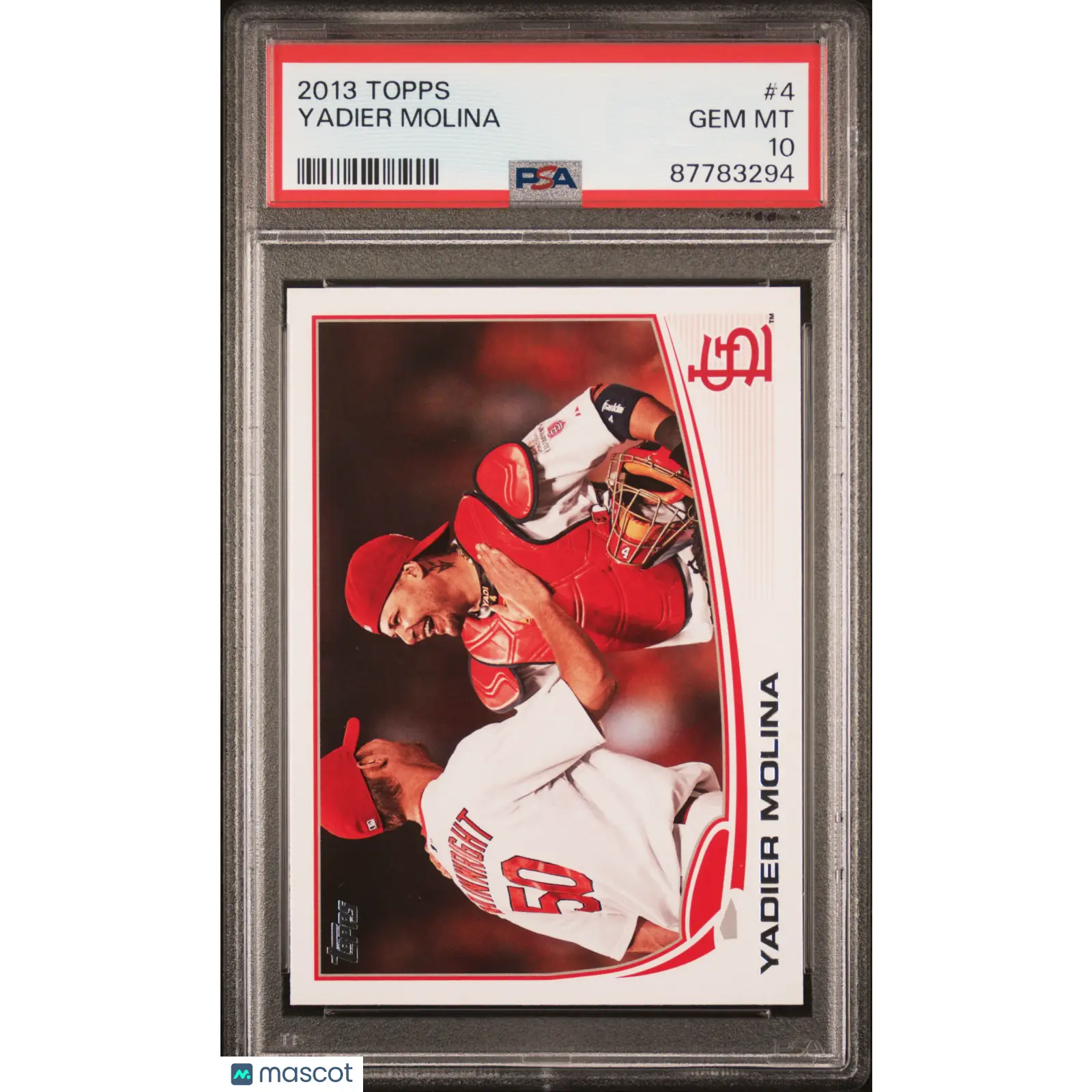Yadier Molina PSA 2013 Topps Baseball #4 10 87783294