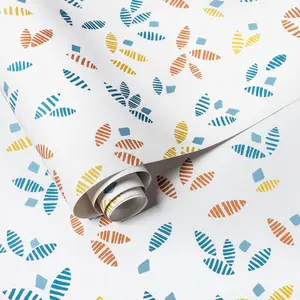 Tossed Leaves Wallpaper - Threshold: Removable Vinyl, Self-Adhesive, Botanical Pattern, Peelable, 27.5 Sq Ft Coverage