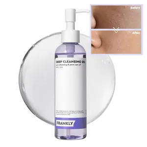 Frankly - Deep Cleansing Oil 200ml | LIGHTWEIGHT KOREAN CLEANSING OIL REMOVES MAKEUP & BLACKHEADS, SHRINK PORES