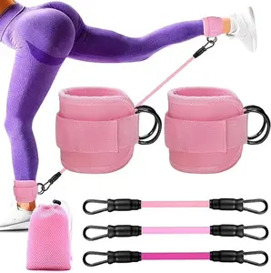 Ankle Resistance Bands with Cuffs, Glutes Workout Equipment,Ankle Bands for Working Out, Butt Exercise for Women Legs and Glutes Genreen