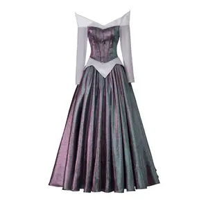 Mermaid Purple Color-Changing Cosplay Costume – Fantasy Princess Dress for Anime & Halloween Parties