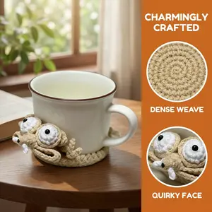 Non-Slip Pop-Up Squirrel Coaster: Your Desk's New Favorite Accessory