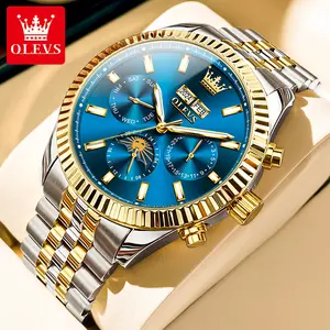 Genuine new multi-function large dial luminous waterproof fully automatic mechanical watch OLEVS brand luxury high-end business men's watch 6688