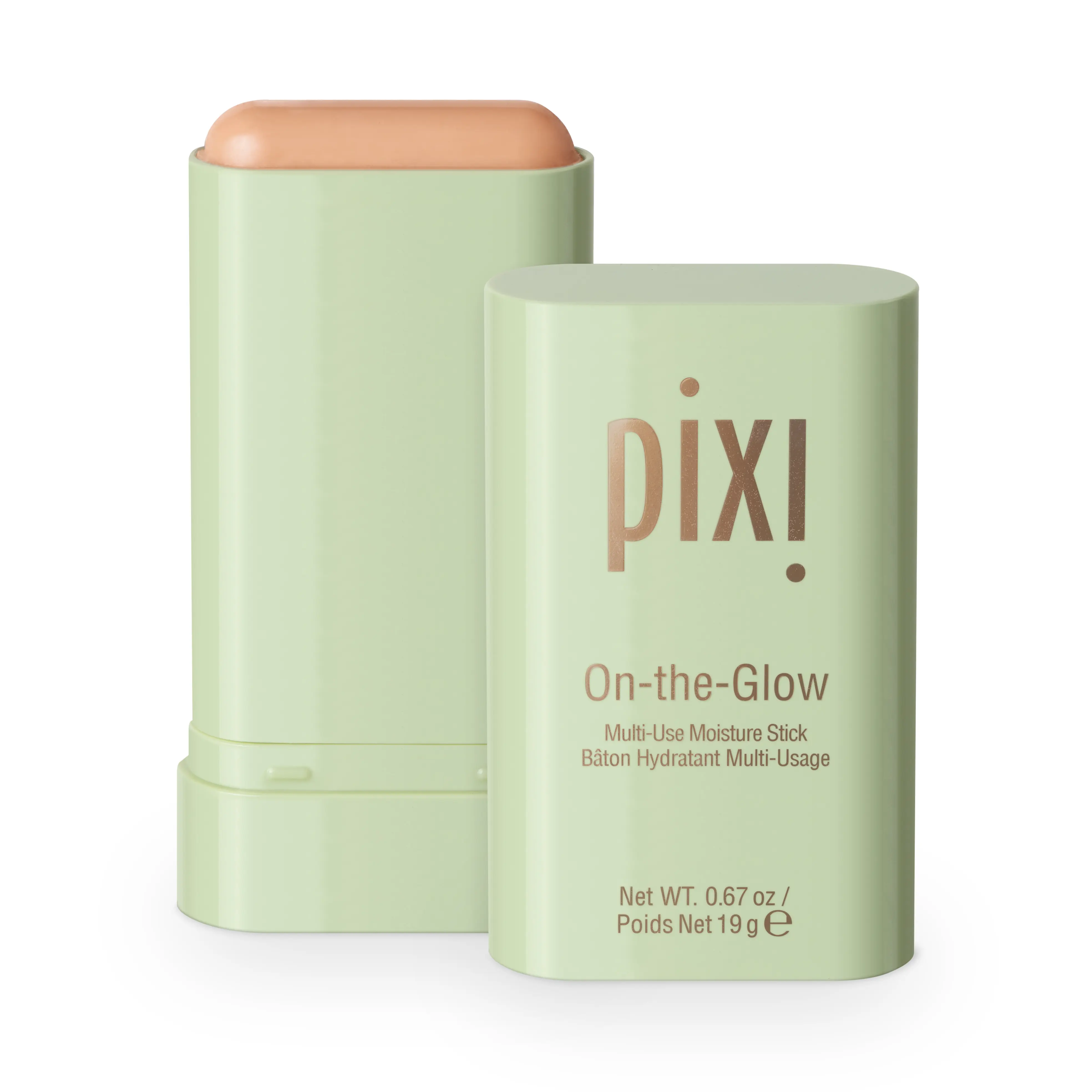 Pixi On-the-Glow Multi-Use Moisturizer Stick with Ginseng, Glycolic Acid - Hydrate Skin, Lock in Moisture, Support Glowup for Radiant Skin