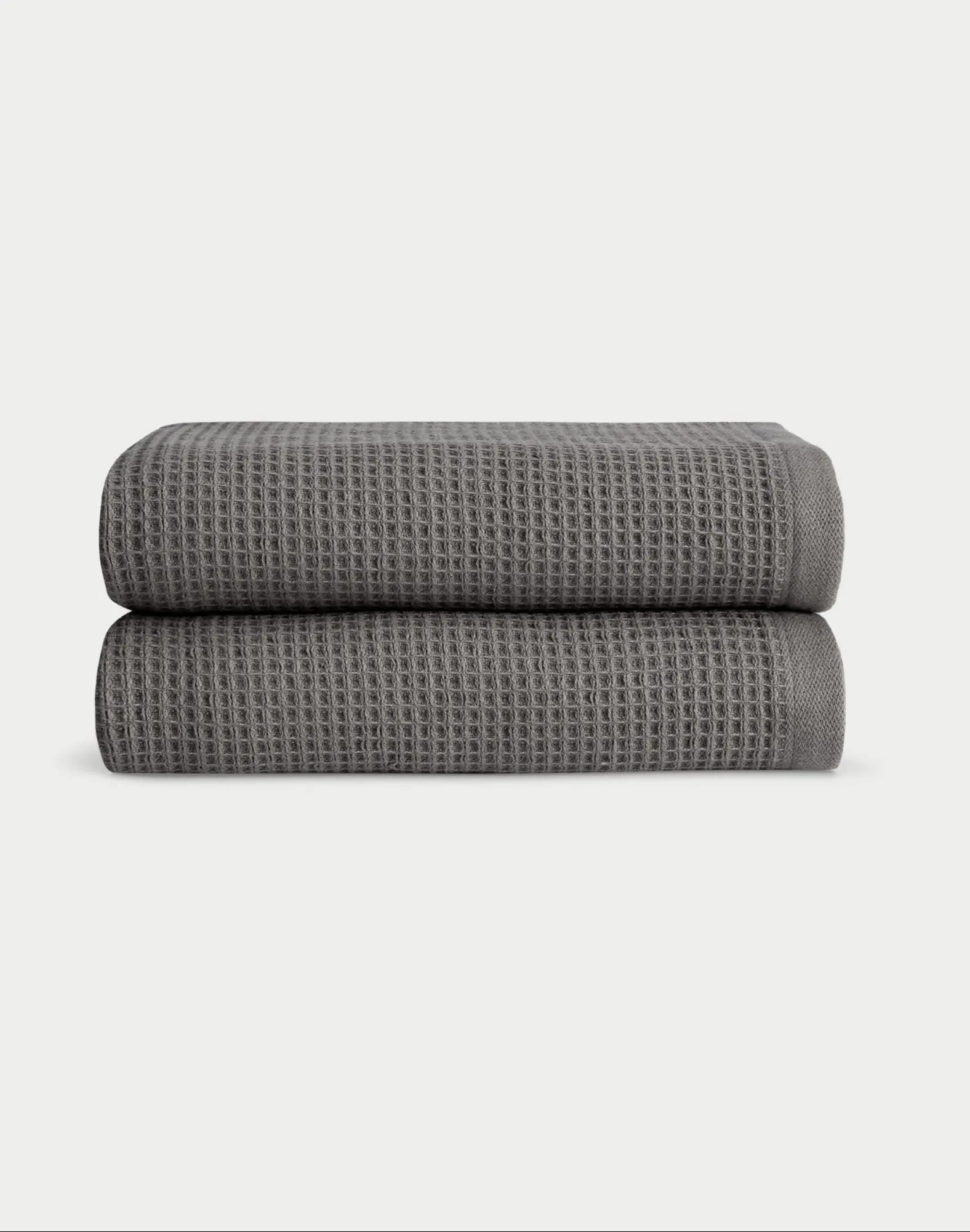 Cozy Earth Waffle Hand Towels | Dual-Sided Bamboo Viscose & Cotton Hand Towels with Waffle Weave & Ribbed Terry