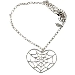 Web Heart Necklace Jewelry