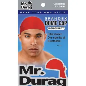 Annie #4321 Soft Spandex Dome Cap, Mr. Durag Assorted Fashion Accessory Hat, Soft Dome Cap