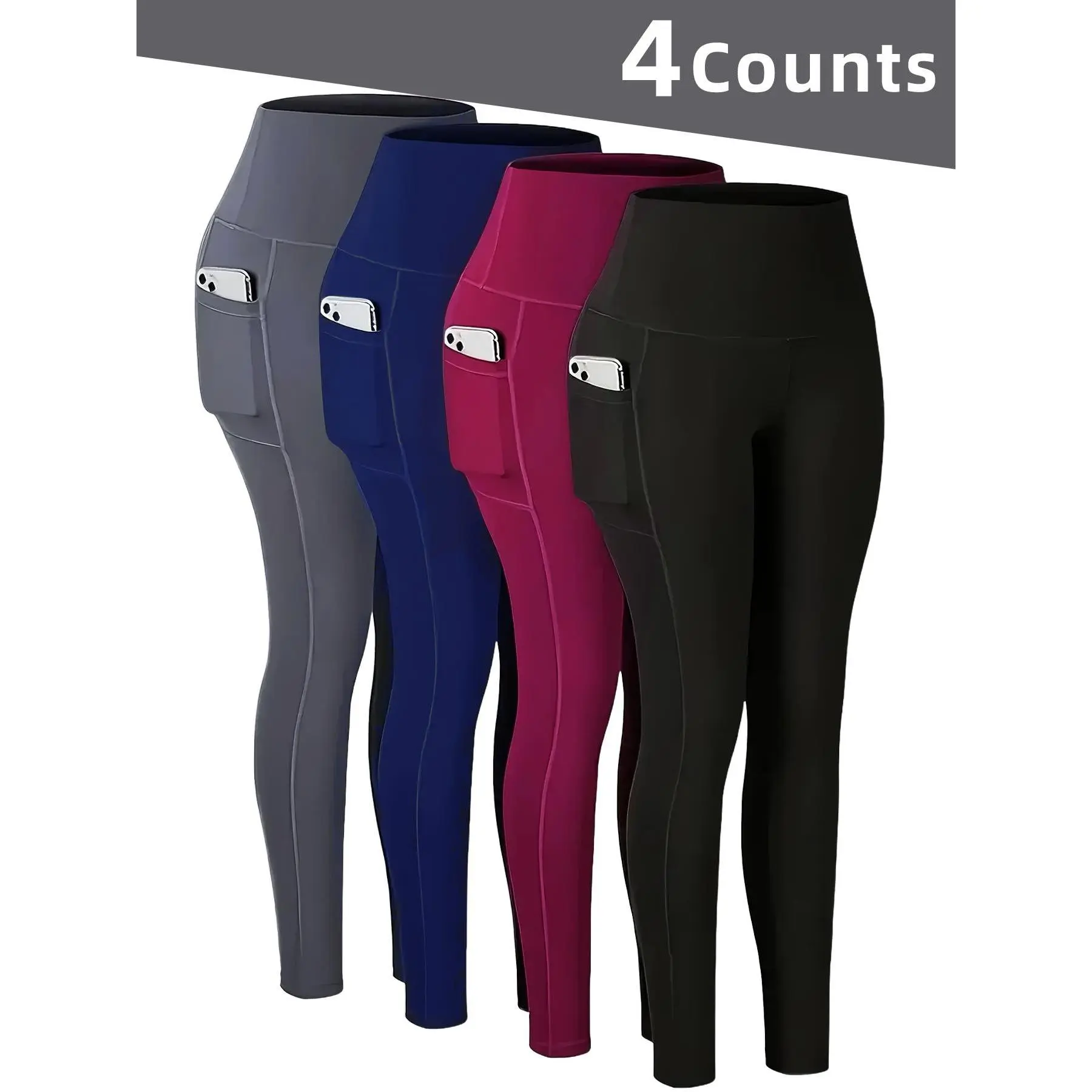 Women's High Waist Yoga Pants with Pockets,baggy legging fit,grey leggings in the summer,Tummy Control Workout Running Yoga Leggings,shaping leggings,butt lifting legging