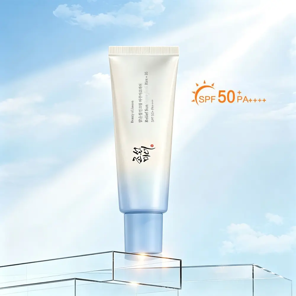 Beauty of Joseon Relief Sun Aqua-Fresh Rice + B5 Sunscreen 50ml, SPF50+ PA++++ Broad Spectrum UV Protection, Hydrating Rice Probiotic Daily Sun Cream, Gentle Nourishing Brightening Korean Sunscreen for Sensitive Skin