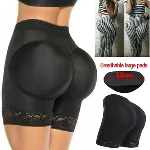 Women Butt Lifter Padded Shapewear Seamless Thicker Butt Enhancer Control Panties Fake Buttock Lace Underwear Black Womenswear Minimalist Compression Hip Lifting Shaping High Waist Shaper