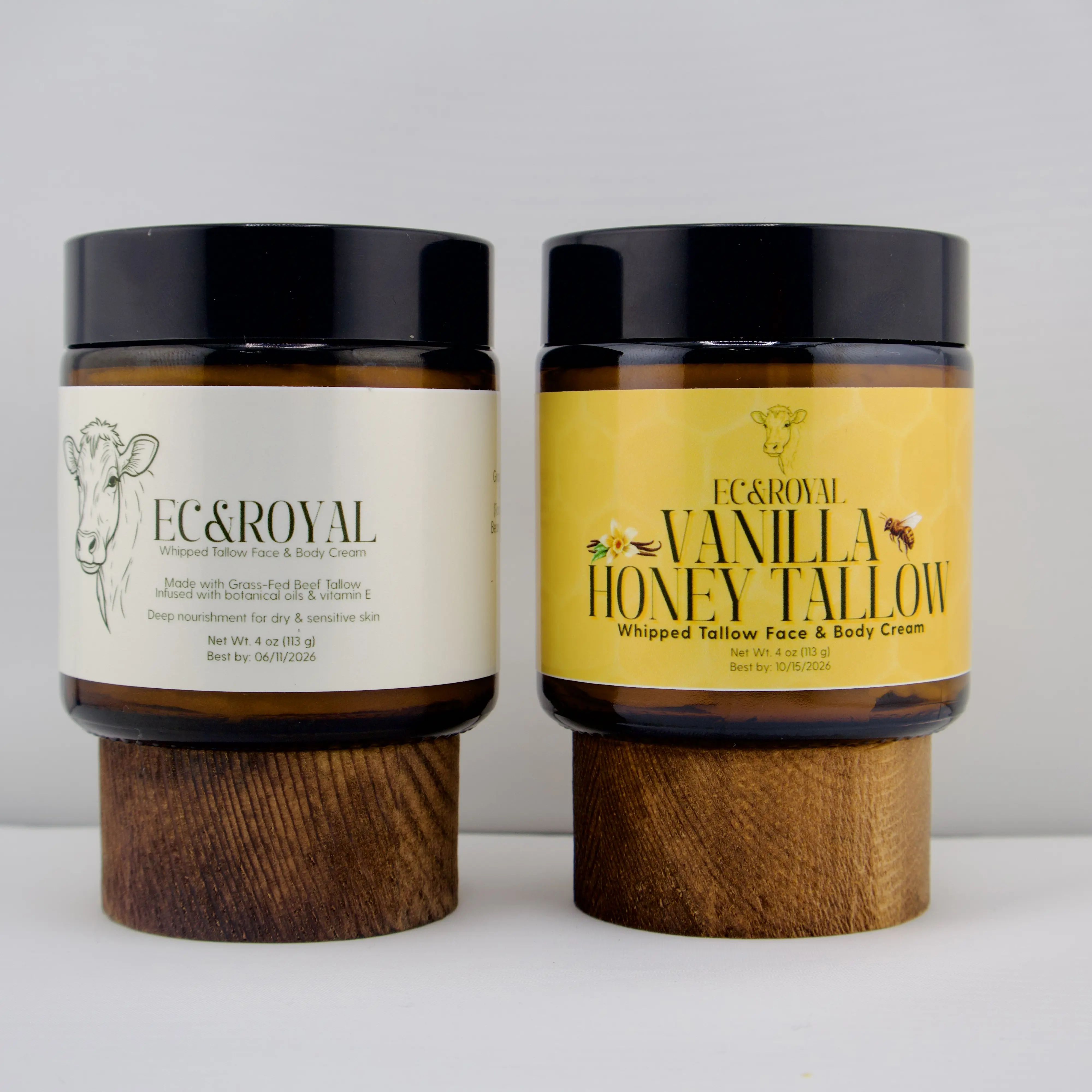 EC&ROYAL Whipped Tallow Duo Face & Body Cream Moisturizer Skin Repair Moisture Hydrate
