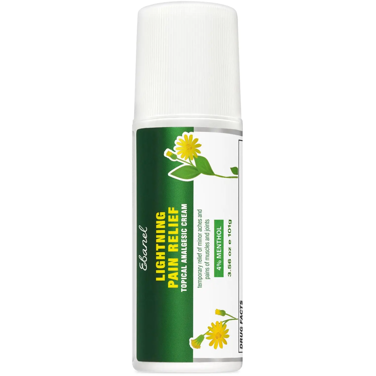 Lightning Pain Relief Topical Analgesic Cream Roll-On