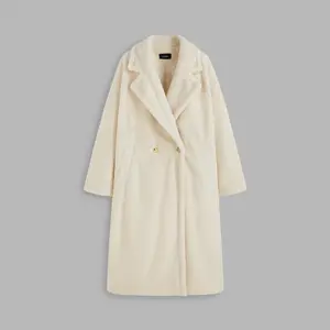 Cider [size 2-10] Faux Fur Collar Solid Double Breasted Coat