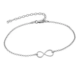 Infinity Bracelet / Anklet in Sterling Silver