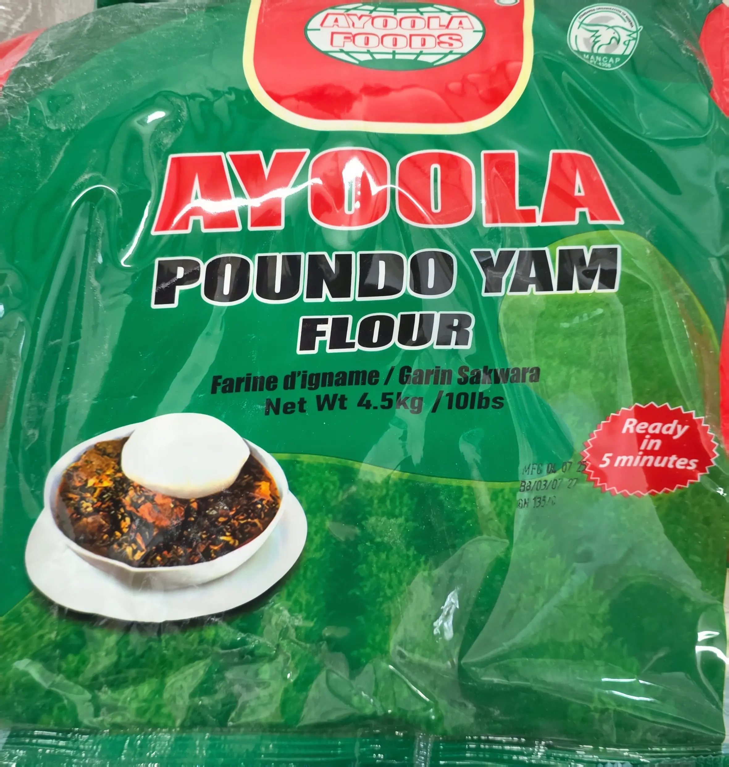 AYOOLA POUNDO FLOUR / THE REAL POUNDO