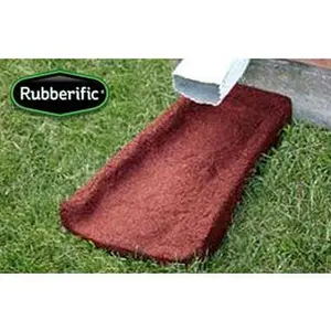 212 MAIN Rubberific Brown Splash Block - 3 Pack, Sturdy Lightweight Recycled Rubber Design, Made with Rubber Mulch Nuggets, Freeze and Thaw Cycle Resistant, Outdoor Garden Tool