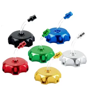 1Pc aluminum alloy motorcycle fuel tank cover, new waterproof design, universal for multiple models, and optional in multiple colors