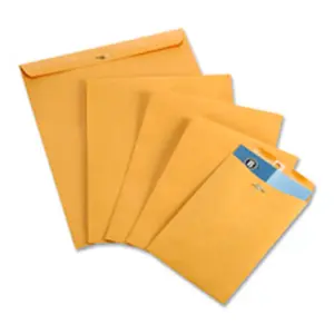 212 MAIN Reinforced Brown Kraft Paper Clasp Envelopes, 28 lb, 9in x 12in, with Reinforced Clasps for Secure Sealing