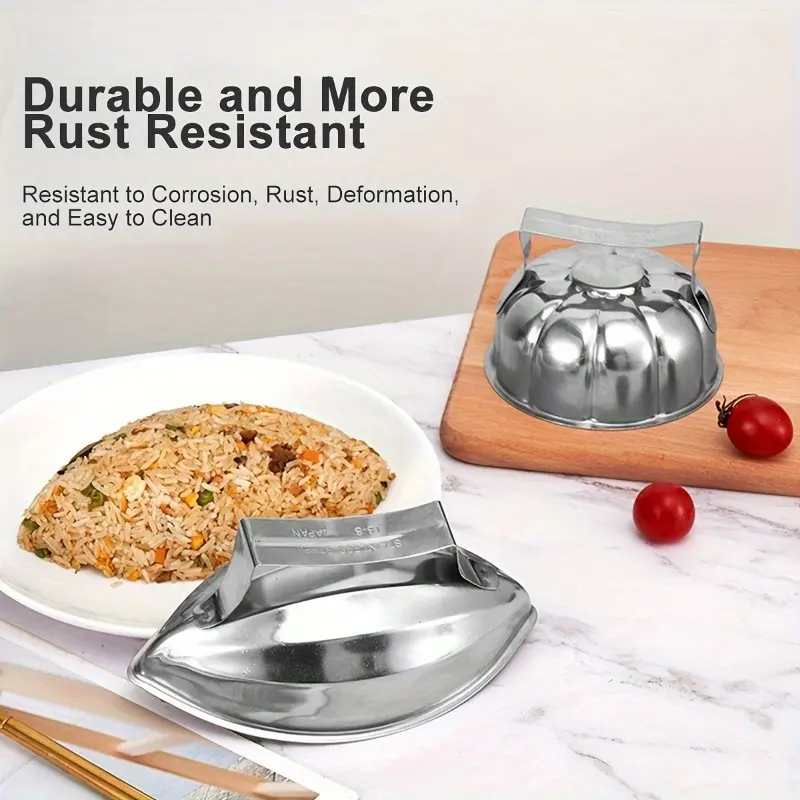 1 Rice and vegetable roll rice bag mold, stainless steel rice and vegetable roll mold, with handle, portable