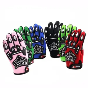 Kids Full Finger Gloves Motorcycle Dirt Bike Riding Gloves Protective Gear Comfortable S-L