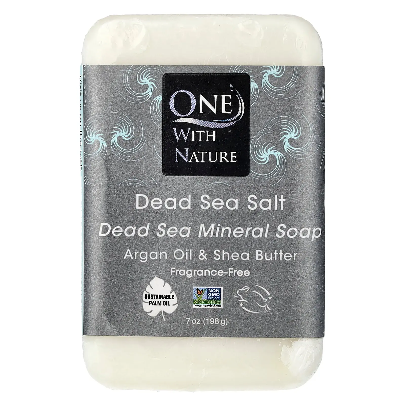 One with Nature Dead Sea Mineral Bar Soap, Fragrance Free, 7 oz (198 g)