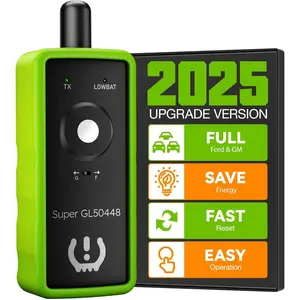 2IN1 TPMS Relearn Tool Super GL50448 for GM and Ford with Model Switch Button,Tire Pressure Sensor Monitor Rest Activation for Buick/Cadillac/Chevrolet/GMC/Lincoln/Mazda 2024 Edition(Green)