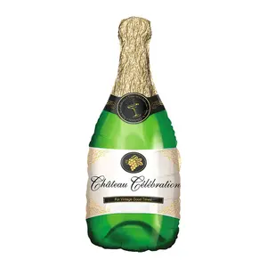 Champagne Bottle Mylar 36" Balloon