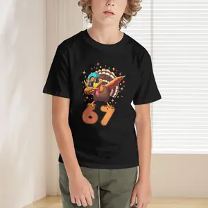 Kids' Unisex 100% Pure Cotton T-shirt with Unique Design Soft Breathable Fabric for School Work or Casual Wear Comfortable for Sensitive Skin