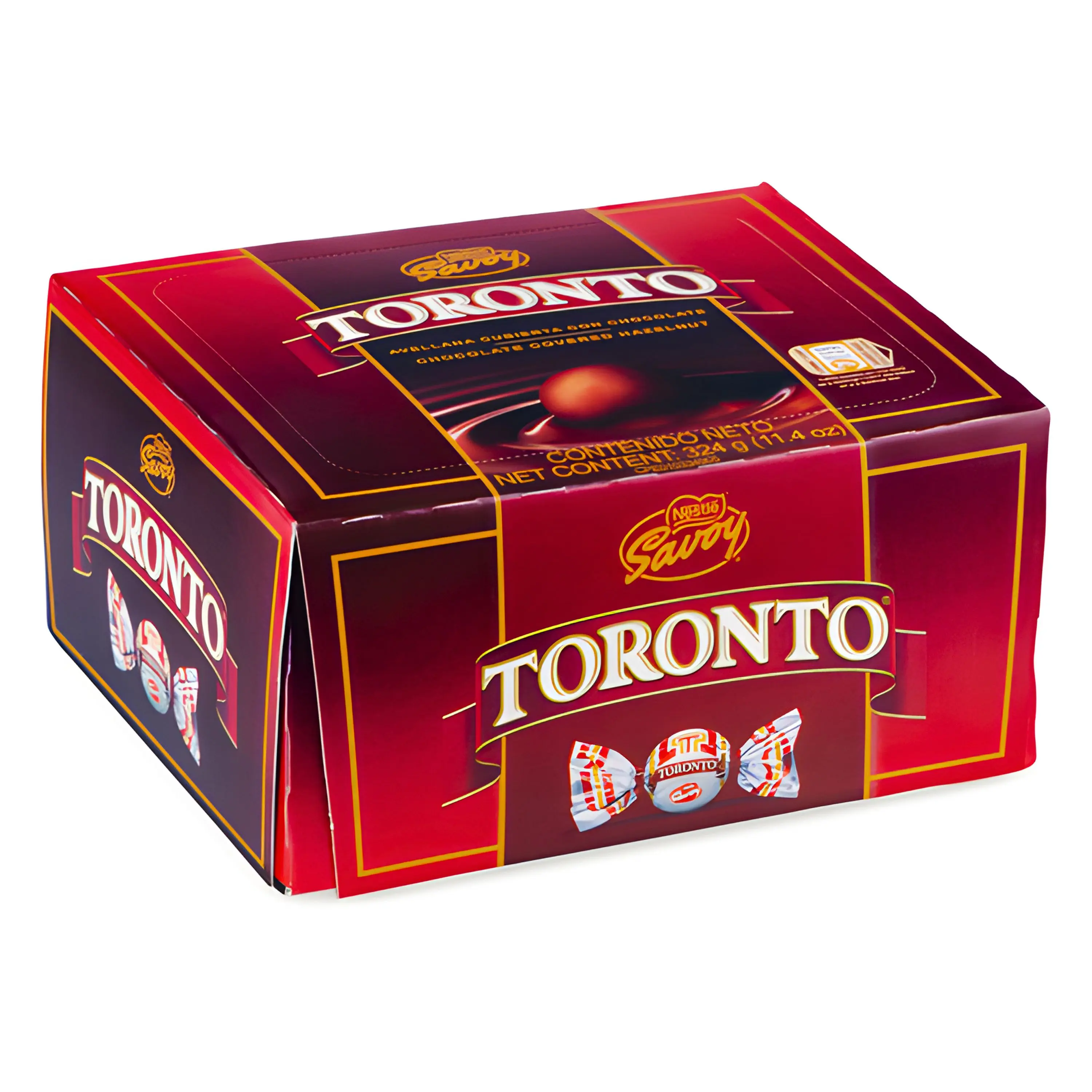 Nestle Covered Hazelnut Candy, Savoy Toronto Variety, 36 Units (324g) Snack Packs, Party Snacks, Convenient Cupboard-Storable Hazelnut Crunch Boxes & Gifts for All Ages