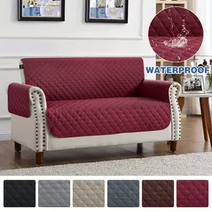 [Waterproof Sofa Protector] 1pc Waterproof Sofa Slipcover - Couch Cover for Dogs Pets - Furniture Protector for Bedroom Office Living Room Home Decor