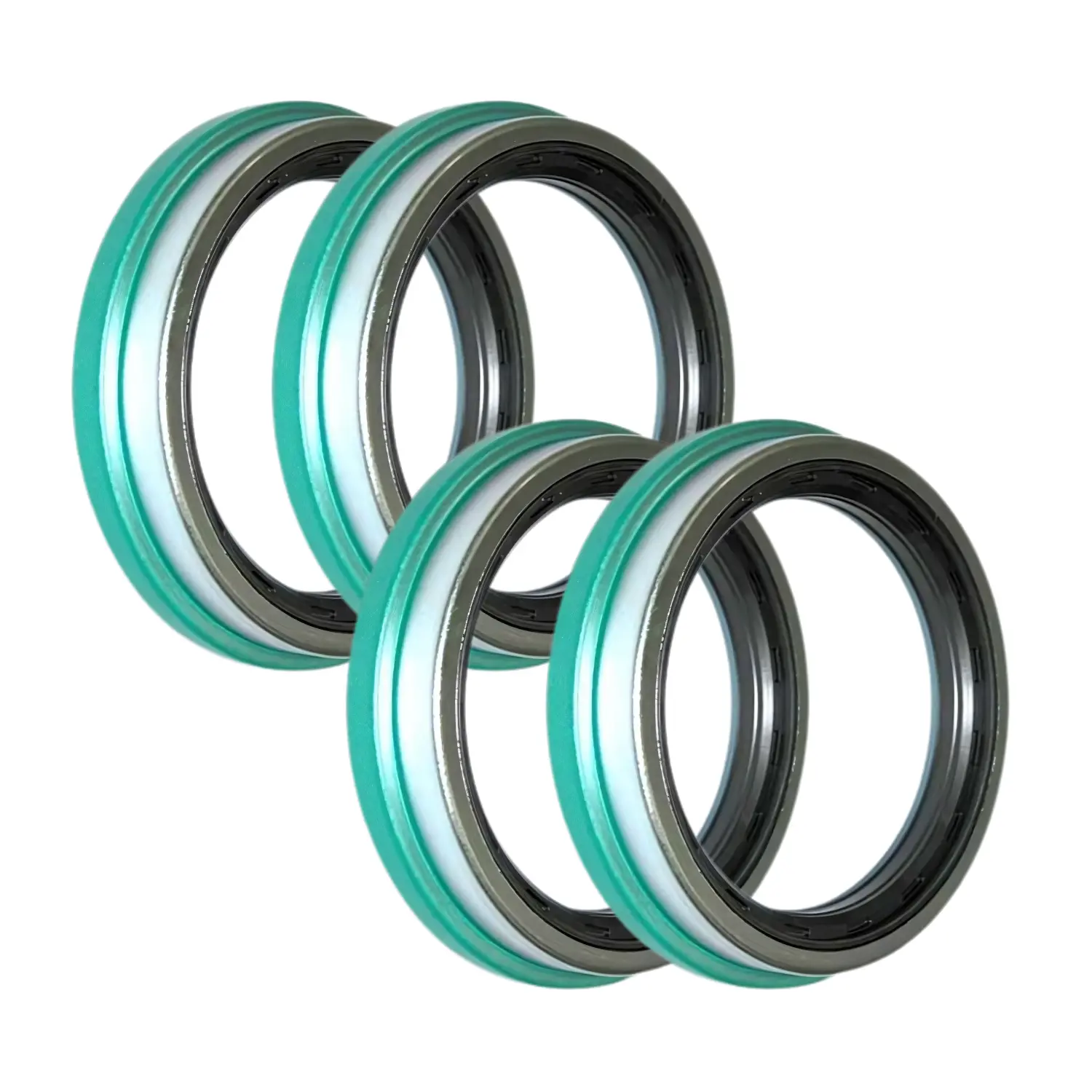 TORQUE TR47697 Automotive Oil Wheel Seals - 4-Pack Classic Drive Axle Parts, Replaces SKF 47697/47691/47692 & Stemco 393-0173, for Freightliner, Kenworth Semi Trucks