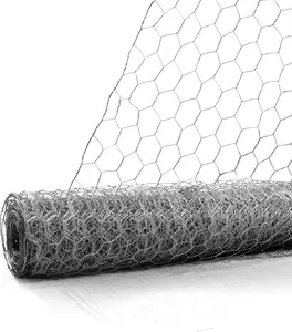 Fencer Wire 20 Gauge Chicken Wire Fence, Galvanized Poultry Hexagonal Netting Crafting, Chicken Coops & Rabbit Rodent Cage, 1-Inch Hex Grid (5 ft. x 50 ft.)