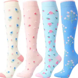 Compression Socks Women and Men 20-30mmHg High Elastic Support Socks Ideal for Nurses Travel Pregnancy