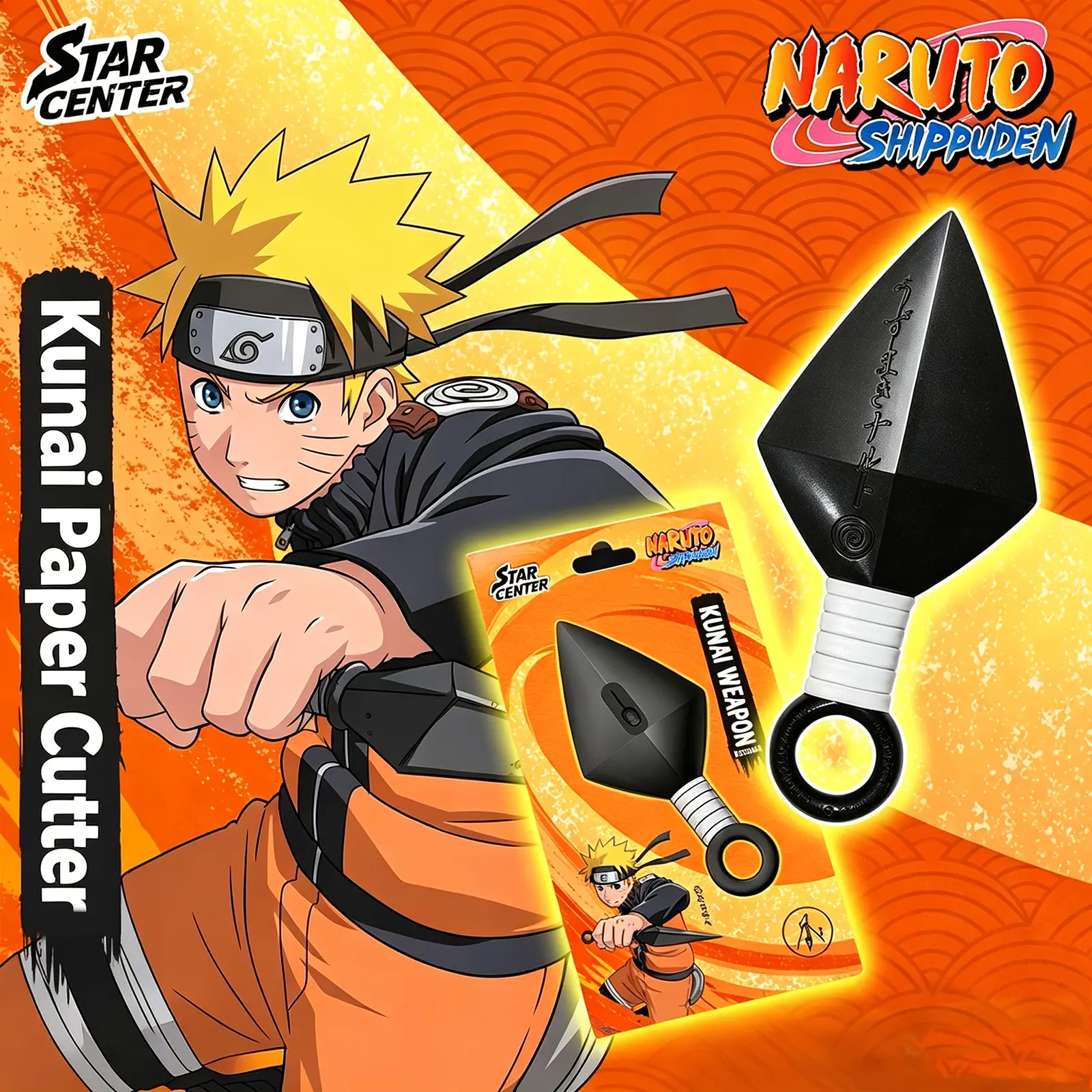 Naruto Ninjia Style Paper Cutter ,TCG Pack Cutter，Kunai Unboxing Knife