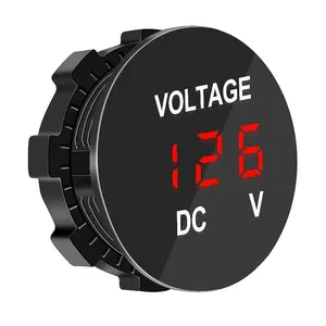 DC Voltage Detector, 12V-24V LED Digital Voltmeter Ammeter, Current And Voltage Monitoring Panel