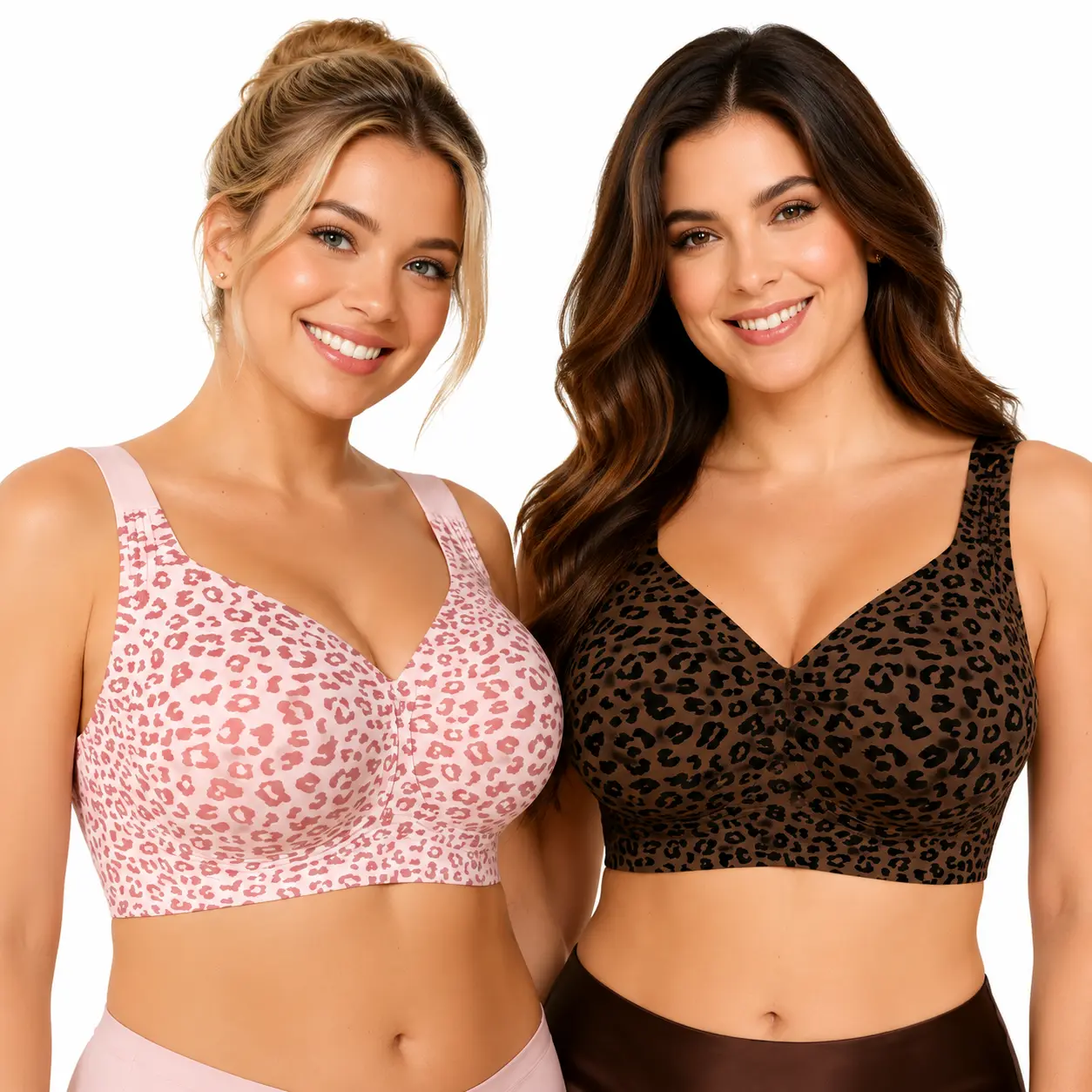 Wireless Bra – Seamless Support & Lift | Comfortable Full Coverage Bra for Curvy Women | Soft No Underwire Everyday Bra Plus Size