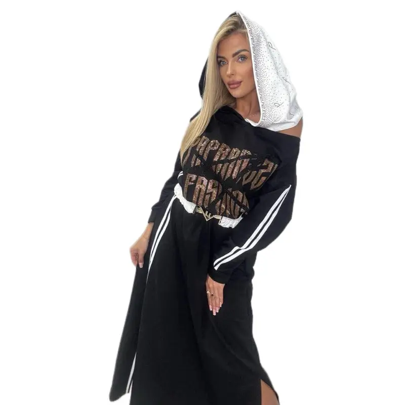 Paparazzi Fashion Limited Luxury Long Dress with Belt and Sparkles for Women M-2XL
