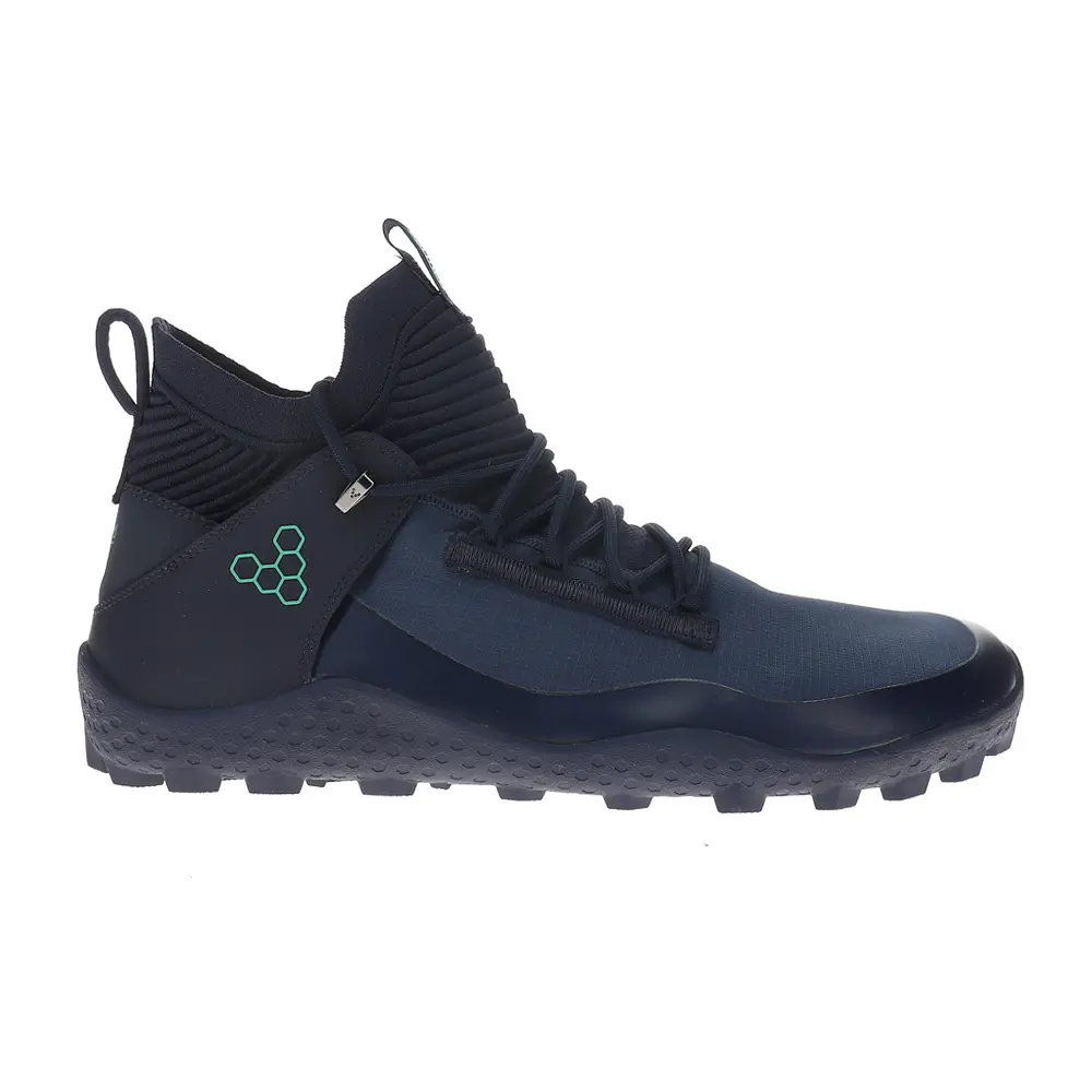 Vivobarefoot Mens Magna Lite Water Resistant Sg X Earthed Round Toe Hiking Hiking Casual Boots Ankle - Black