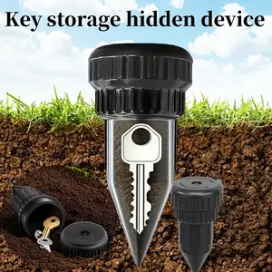 Prinkler Key Hider, Realistic Key Concealer, Outdoor Garden Yard Lawn Garden Accessories Waterproof Key Safe, Easy Underground Insertion, Waterproof & Corrosion-Resistant
