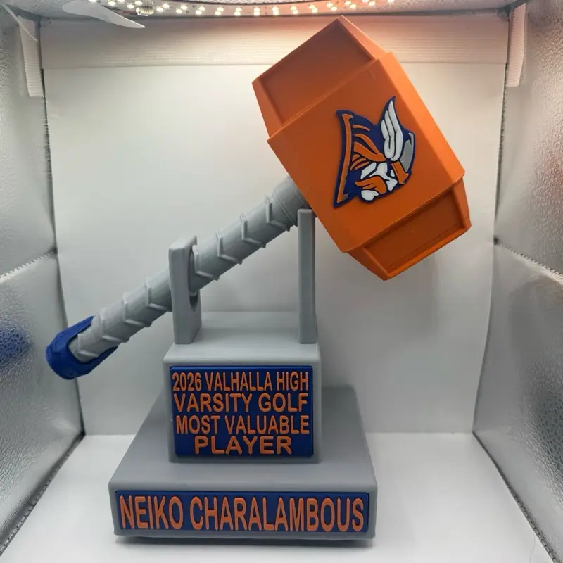 Custom Thors Hammer Trophy