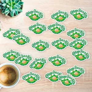 Stickers Pack 20 Pcs Cabbage Vinyl Bike Luggage Patch Guitar Kids Waterproof Colorful Water Aesthetic Car Bumper Skateboard Laptop Bottle