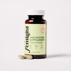 Femigist Hersutism Womens Facial Hair Inhibitor Supplement for Hirsutism and PCOS Support Hormonal Balance and Androgen Blocker 60 Easy Swallow Capsules Natural Formula