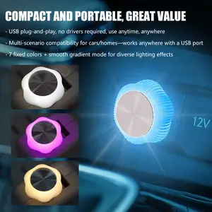 Mini USB LED Car Ambient Light | Portable Interior Atmosphere Lamp | Plug & Play Soft Glow Night | Universal Decorative Accessory for Car, Home & Party Tube Tail Lights Tacoma Wireless Magnetic Trailer halogen bulb RGB Fuse Amber Solar Roof Strobe
